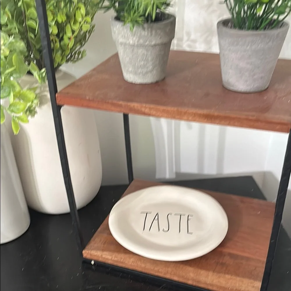 Rae Dunn Taste Ceramic Appetizer Plate